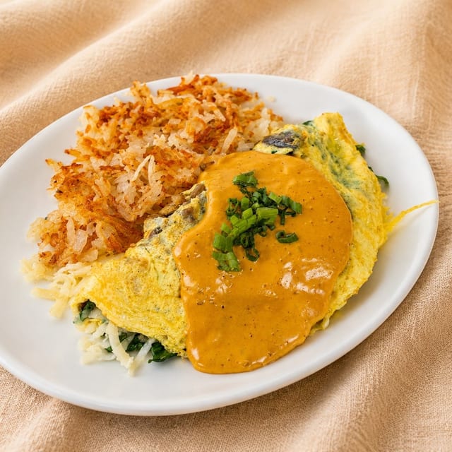 Baja Shrimp Omelette.