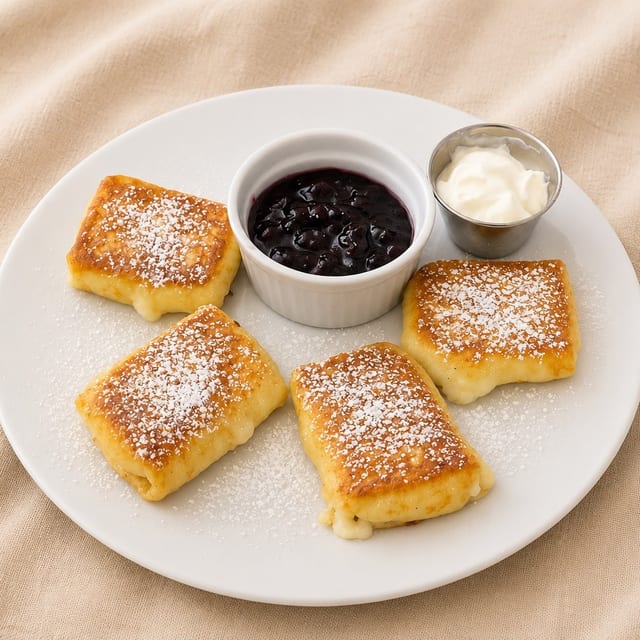 Cheese Blintzes.